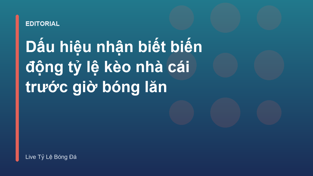 Biểu đồ minh họa biến động tỷ lệ kèo bóng đá