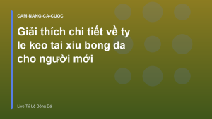 Read more about the article Giải thích chi tiết về ty le keo tai xiu bong da cho người mới
